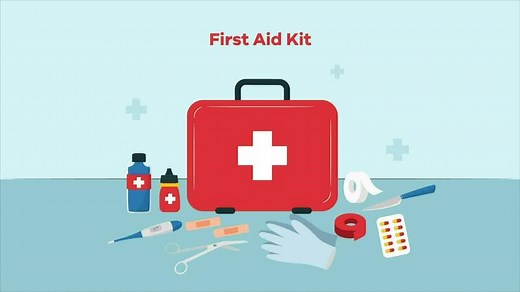 Cartoon First Aid Kit Animation
