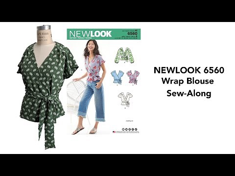 NewLook 6560 Wrap Blouse Sewing Tutorial