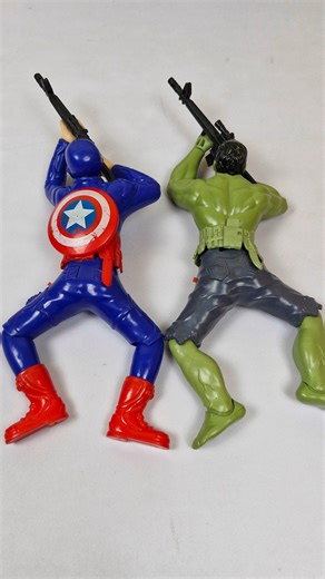 Captain America & Hulk Soldier Toys unboxing & Testing with asmr #avengers #hulk #captainamerica