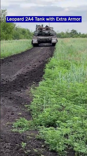 Ukrainian Leopard 2A4 Tank with Extra Armor Setup