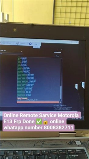 online Remote Sarvice Motorola E13 Frp Done ✅🔓 WhatsApp number 8008382711 #unlock #software #unlock