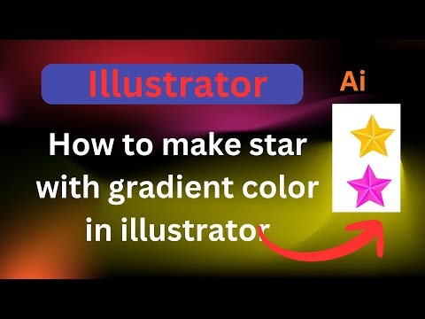 How to make star with gradient color in illustrator