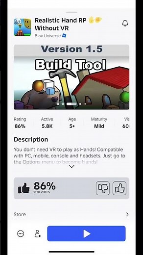 REALISTIC HANDS IN ROBLOX?! 😱 NO VR NEEDED! 🔥✨#roblox