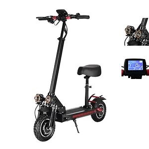 [Hot Item] 1000W Double-Drive Electric Scooter 10-Inch City Foldable Front and Rear Double Shock Absorption Electric Scooter with Double LED Headlights