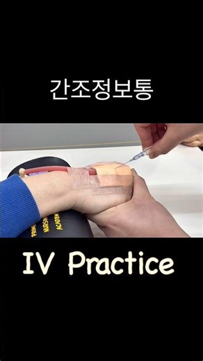 정맥주사 연습 이렇게 하면 빨리 늡니다.IV Practice
