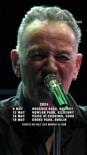 Bruce Springsteen Ireland 2024