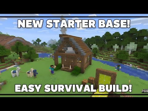 Minecraft: How to make a Starter Base house tutorial |🏠