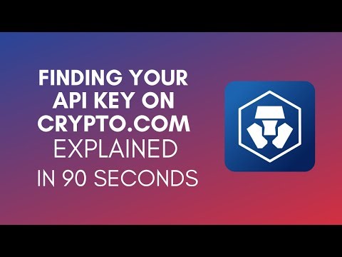 How To Find Your API Key On Crypto.com? (2024)