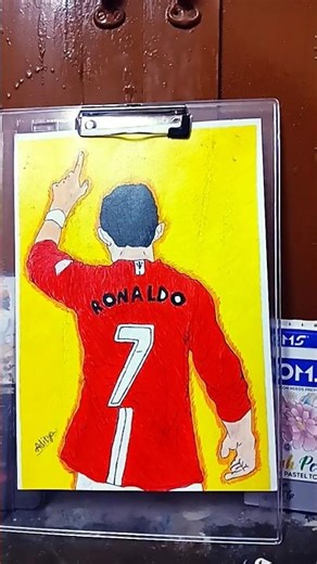 Cristiano Ronaldo ki drawing ⚽ #ronaldo #shorts #art