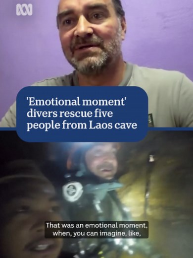 Laos cave rescue: Five men found after week trapped