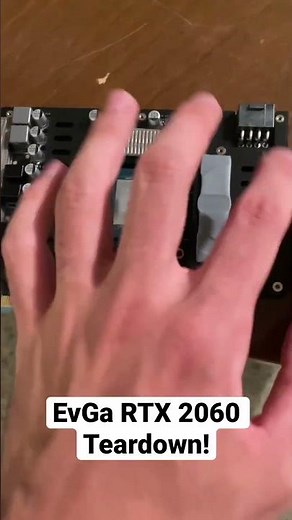 •Single Fan RTX 2060 from EvGa Disassembly• #pcgaming #pcbuild #gpu