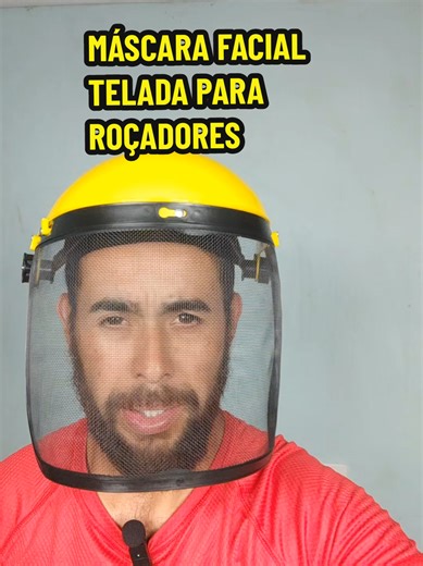 Máscara facial telada para roçadores! #roçadeira #epi #segurançanotrabalho #tiktokshop
