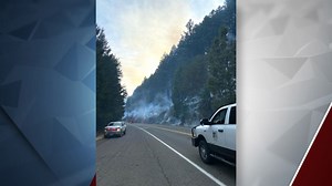 Highway 58 reopens wth flaggers, pilot cars as crews tackle the Aubrey Mountain Fire near Oakridge