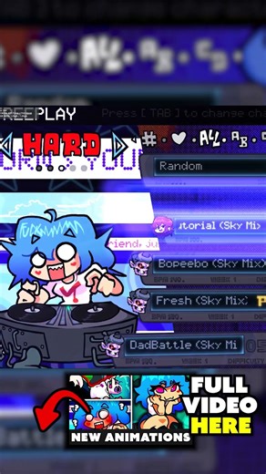 Sky Reborn Update - All Redone Menu Animations 😱 [FNF]