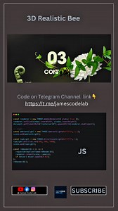 8.3K views · 110 reactions | 3D Realistic Bee Animations made just with HTML, CSS, and JavaScript | James Code Lab | Facebook