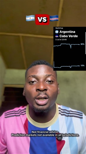 Argentina vs cabo verde I just made my prediction on @phantom . Who do you think wins? 👇 Link in bio #ad #phantom #football #footballpicks #predictionmarkets Disclaimer: Prediction markets are not available in all jurisdictions. Trading prediction markets may incur transaction fees and other costs. If your prediction is incorrect, you may lose the entire amount you allocate to an event. Not financial advice. See full risk disclaimer: phantom.com/prediction-market-disclosures