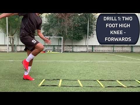 Football: Ladder High Knee Drills - Exercises to Improve Agility and Speed
