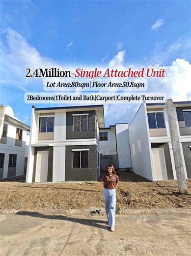 Lynville Estates Lipa – Site Development Update 📍 Brgy. Kayumanggi, Lipa City, Batangas Model House: Zerina Premium 🏠2-Storey Single Attached 💰Intoruductory Price Less Discount: 2,450,000.00 💰Monthly Downpayment (23Mos) :6,261.00 💰Pagibig Monthly Amortization:14,161.00 🏠House Features: Lot Area: 80 sqm | Floor Area: 50.2 sqm ✅ Complete Turnover ✅ Carport ✅ 2 Bedrooms ✅ Service Area (Expandable) ✅ 1 Toilet and Bath 📩 For inquiries and site viewing schedules, send message to 𝐁𝐫𝐨𝐤𝐞𝐫 𝐀