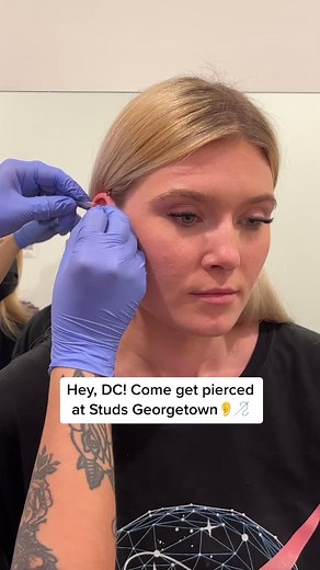 Hey DC! Studs just opened in Georgetown. Book your piercing appointment today 👂🪡✨ #thingstodoindc #georgetown #earpiercing #thingstodogeorgetown #dc