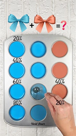 Warm & Cool Color Palette #colormixing #colormix #satisfying #colorconcept #artshorts #blue #art
