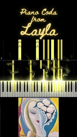 Learn the piano coda from Layla by Eric Clapton! 🎹 🌟 | Easy Play-Along
