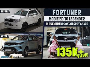 Our first old Fortuner modified to Legender with premium interior customisation!