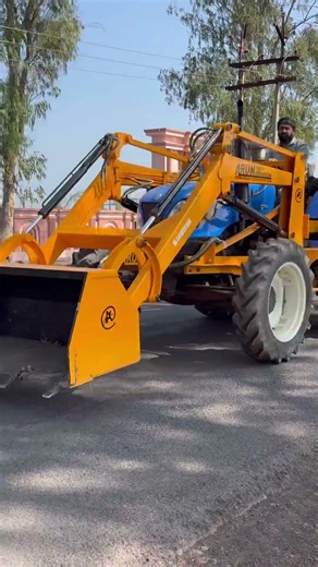 JCB attachment to tractor Arun Agro Vidisha#tractor #mahindra #automobile #farming #mahindratractors