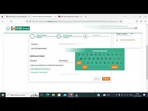 How to request new cheque book online IDBI Bank| Apply New Cheque Book IDBI Bank online