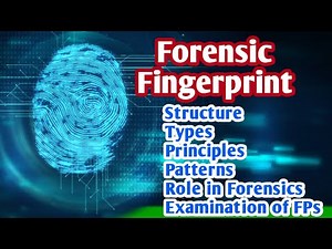 Forensic Fingerprint || Types, Patterns, Principles, Structure of Fingerprint || Quiz on Fingerprint