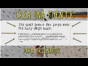 Crea tu propia fuente de texto o letra para ordenador
