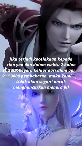 kemarahan tian huo dan xiao yi xian karena xiao yan ditinggal, di alam api 3000 pembakaran oleh kelompok xuan kong zhi, dan mengancam akan menghancurkan menara pil jika xiao yan mengalami kecelakaan #xiaoyan #fyp #battlethroughtheheavens #donghuaedit #xuner_xiaoyan