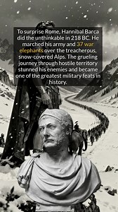 20K views · 140 reactions | Hannibal Barca shocked Rome by marching an army and war elephants over the Alps. | Amazing World | Facebook