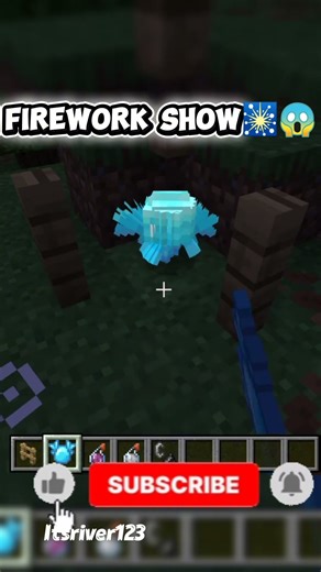 Night firework show in Minecraft 😎🎇😍#minecraft
