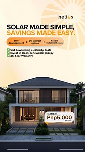 Imagine opening your electric bill and seeing it go down every month. With Helios, switching to solar is easy, with full installation and zero downpayment. Savings begin the moment your system turns on. Book your FREE consultation today: go.joinhelios.com/consultation | Helios