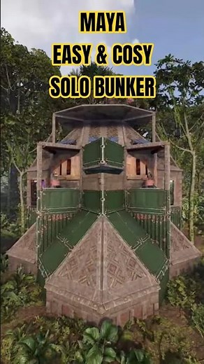 Maya V2 - Easy & Cosy SOLO Bunker Base #rust #rustbasedesign #rustbase