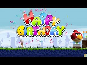 Angry Birds style Happy Birthday Song