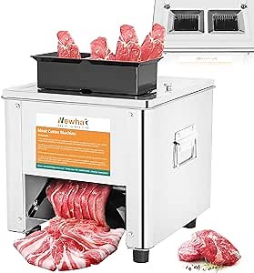 Newhai 850W Meat Cutter Cutting Machine 5mm+10mm Electric Meat Slicer