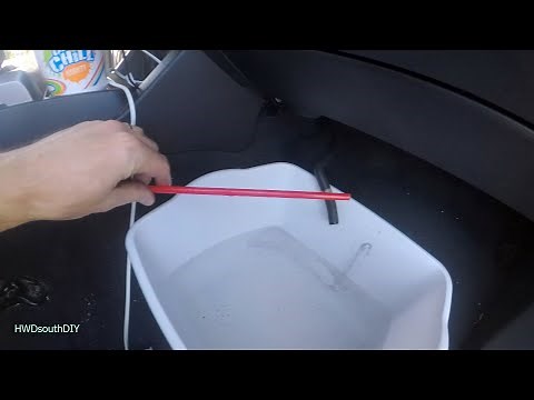 Toyota Tacoma Clogged AC Condensate Line Fixed With a Straw