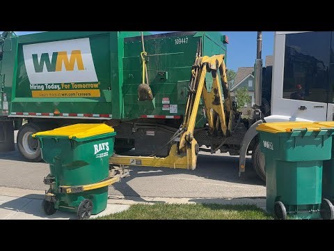 WM Econic Heil Python Garbage Truck on Summer Afternoon Routes!