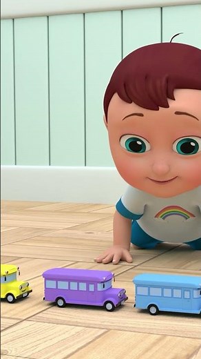 Count The Big Buses With Meeko #shorts #nurseryrhymes #kidssong #meekosfamily