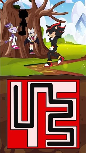 Who will help his girlfriend escape the Maze?! Sonic Vs Shadow Vs Knuckles