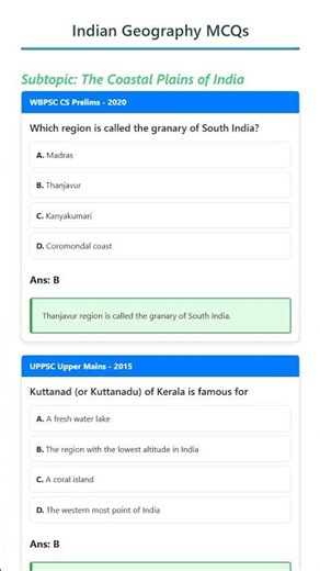 The Coastal Plains of India
