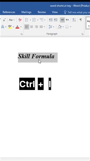 Ms Word Formatting #mswordtutorial #tutorial #typing