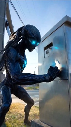 ALIEN CREATURE ATTACKS SECRET UNDERGROUND BASE CAUGHT ON CAMERA #alien #shelter #secret #base