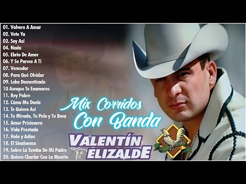 Valentin Elizalde Mix Corridos Con Banda ⚡ 20 Grandes Exitos De Valentine Elizalde