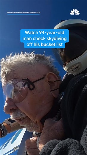 6.7K views · 109 reactions | This 94-year-old man proves age is just a number as he fulfills his wish to skydive, joined by his 89-year-old friend through a Make-A-Wish program for seniors. | NBC10 Boston | Facebook
