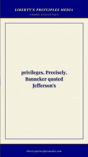 The almanac that changed Jefferson's mind #America250 #BenjaminBanneker #foundingfathers #civics