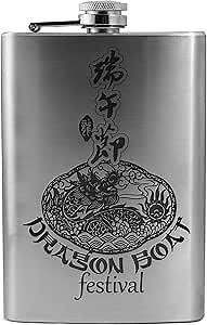 8oz Dragon Boat Festival Flask V2