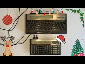 HP 75C and HP 71b portable computers play Jingle Bells via HP-IL