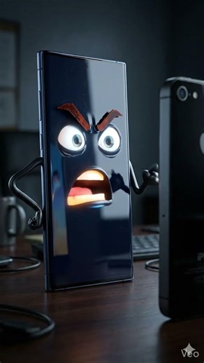 iPhone vs Samsung Charger Fight 😳⚡ (AI Talking Objects) #shorts #aivideo #bouncingball #invincible